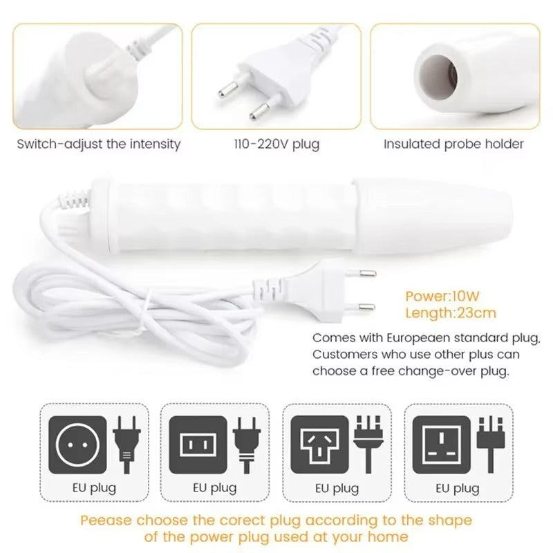 Lumaluxe™ 4-in-1 High Frequency Facial Therapy Wand – Acne Treatment & Skin Renewal Device